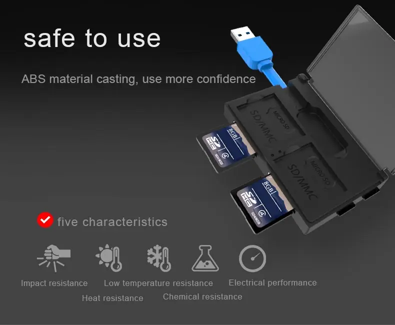 Llano 4 в 1 USB 3,0 смарт-кард-ридер для SD/TF карт памяти флэш мульти-кард-ридер 2 карты Одновременное чтение записи