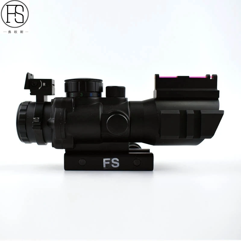 Tactical 4x32 Riflescope Hunting Reflex Optics Scope Airsoft Gun Rifle Sniper Magnifier Sight 20mm Rail | Спорт и развлечения