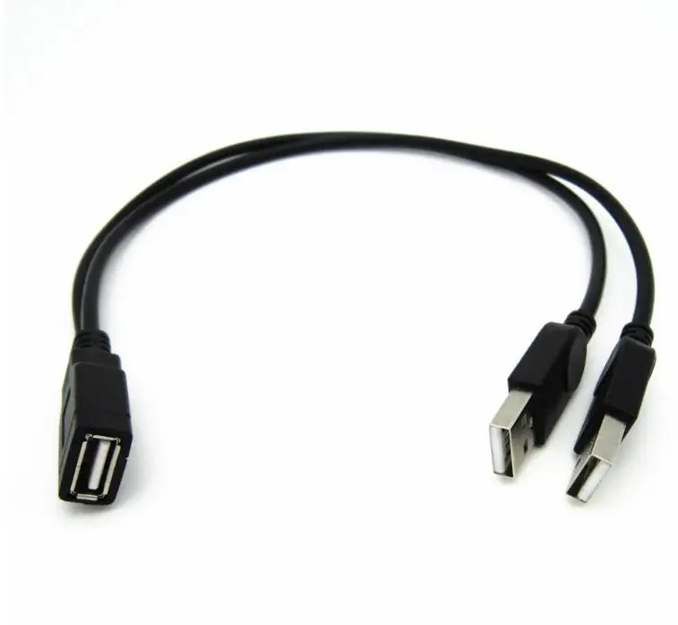 USB кабель с двумя штекерами 25 см 2 0|Компьютерные кабели и разъемы| |