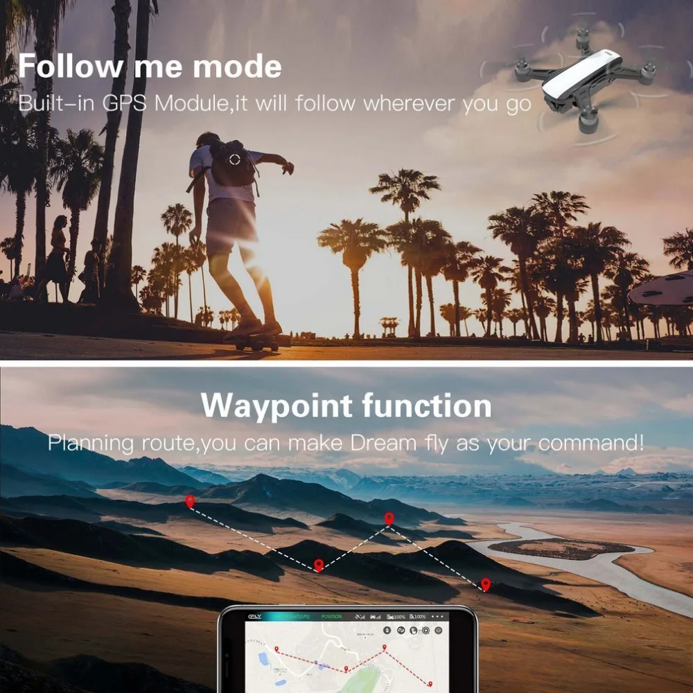 CFLY Dream gps Радиоуправляемый бесщеточный двигатель 5G wifi FPV 800M 1080P HD камера Следуйте за мной режим круг Летающий оптический поток VS f11 pro z5