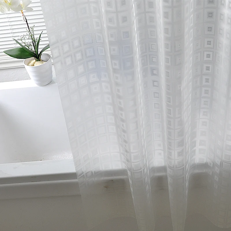 Kingart прозрачная занавеска для дома ванной душа занавес отеля двойной