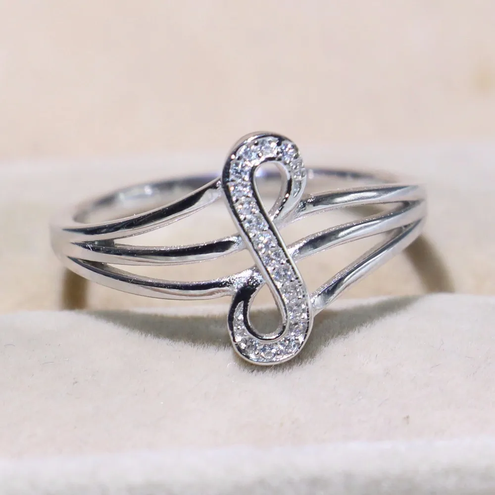 Женское кольцо из серебра 100% пробы с фианитом|Кольца| |