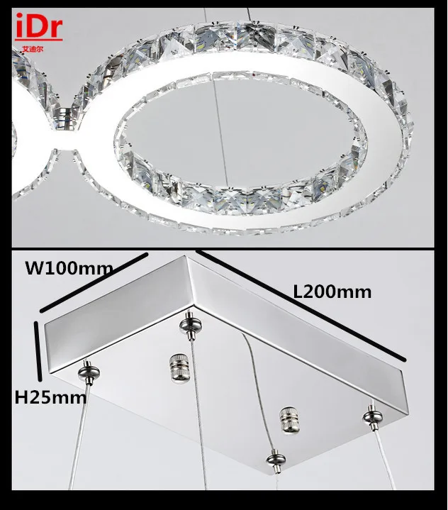 modern minimalist bedrooms LED Bedroom lamp Hall crystal chandelier creative stainless steel staircase Restaurants | Освещение