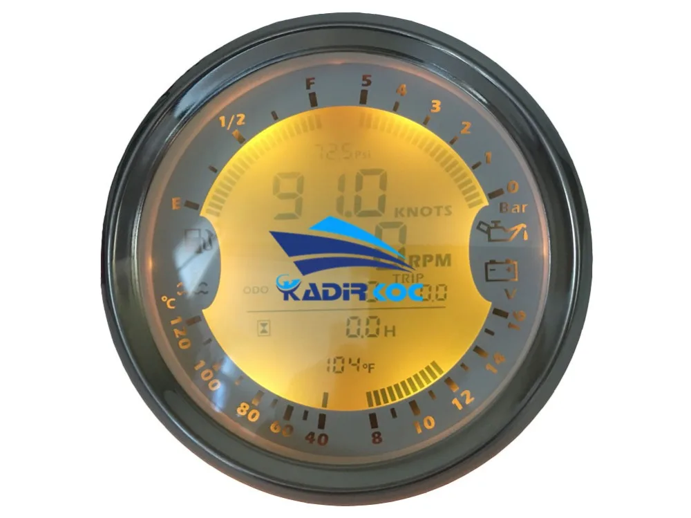 Авто Многофункциональный манометр модификация 85 мм gps Спидометр Tach датчик топлива 8-16 в вольт метр Температура воды метр 0-5 бар давление масла