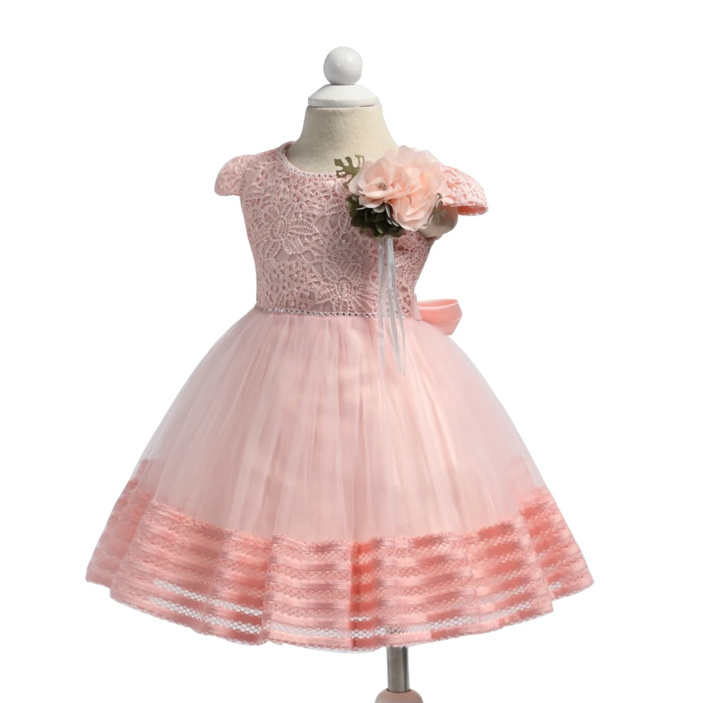 Бесплатная доставка персиковые платья для младенцев Новое поступление 2019