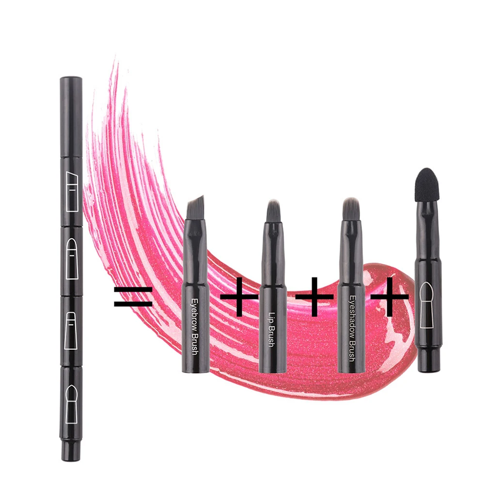 4 головки гладких теней для век косметический инструмент портативная Выдвижная