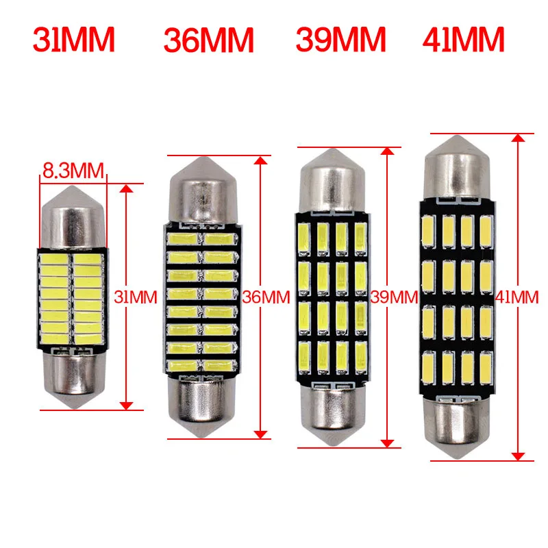 Оптовая продажа C5W Led 400 16 SMD светодиодов внутреннее освещение 31 мм 36 39 41 гирлянда