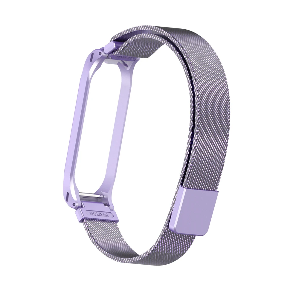 Роскошный ремешок из нержавеющей стали для mi Band 4, фитнес-трекер, модная металлическая пряжка для ремня, браслет, ремешок для Xiaomi mi, группа 4, смарт-аксессуар