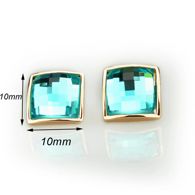 Оптовая продажа оригинал Italina Rigant женские серьги гвоздики с австрийскими синими