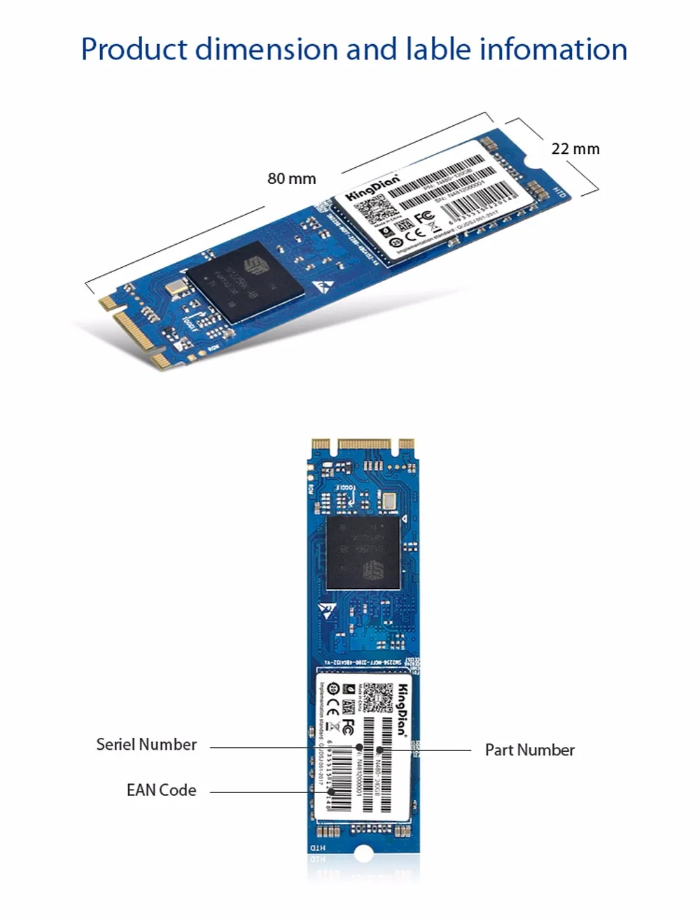 N480-240GB) ssd m2 KingDian SSD M.2 NGFF 240 ГБ 250 ГБ 256 ГБ Внутренний твердотельный диск Жесткий диск ультратонкий обновленный диск