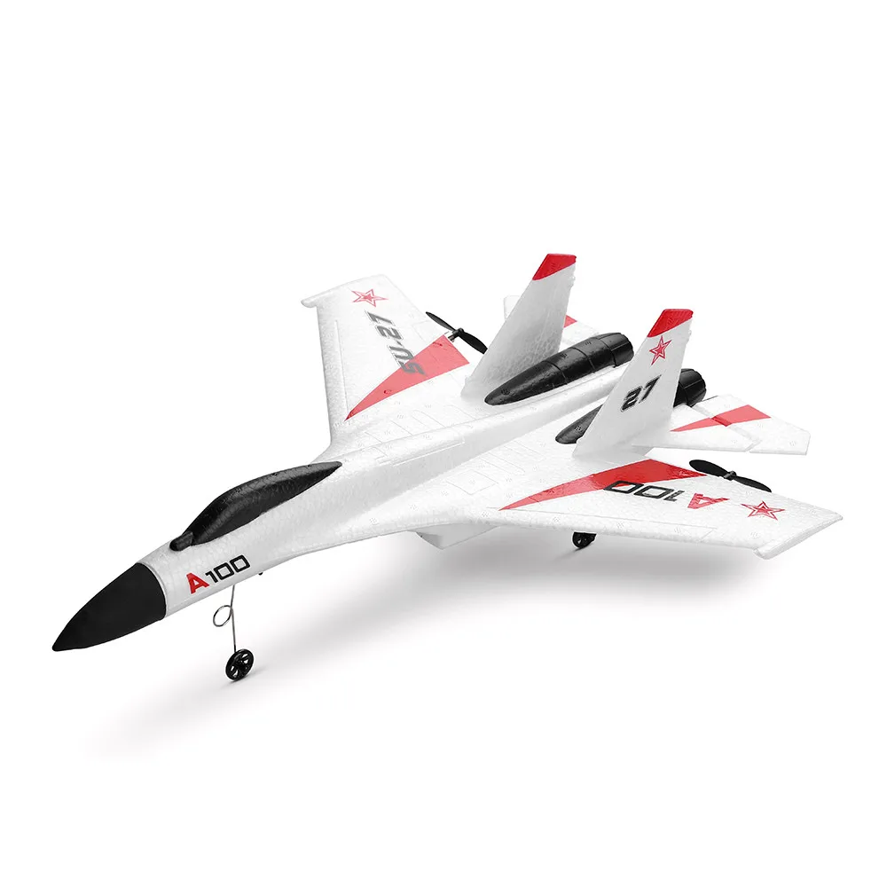Белый WLtoys A100 SU27 3CH 2,4G RC Самолет RTF планер EPP композитный Материал 14 Дрон Profissional Flying», «Миньоны» для детей игры - Цвет: Белый