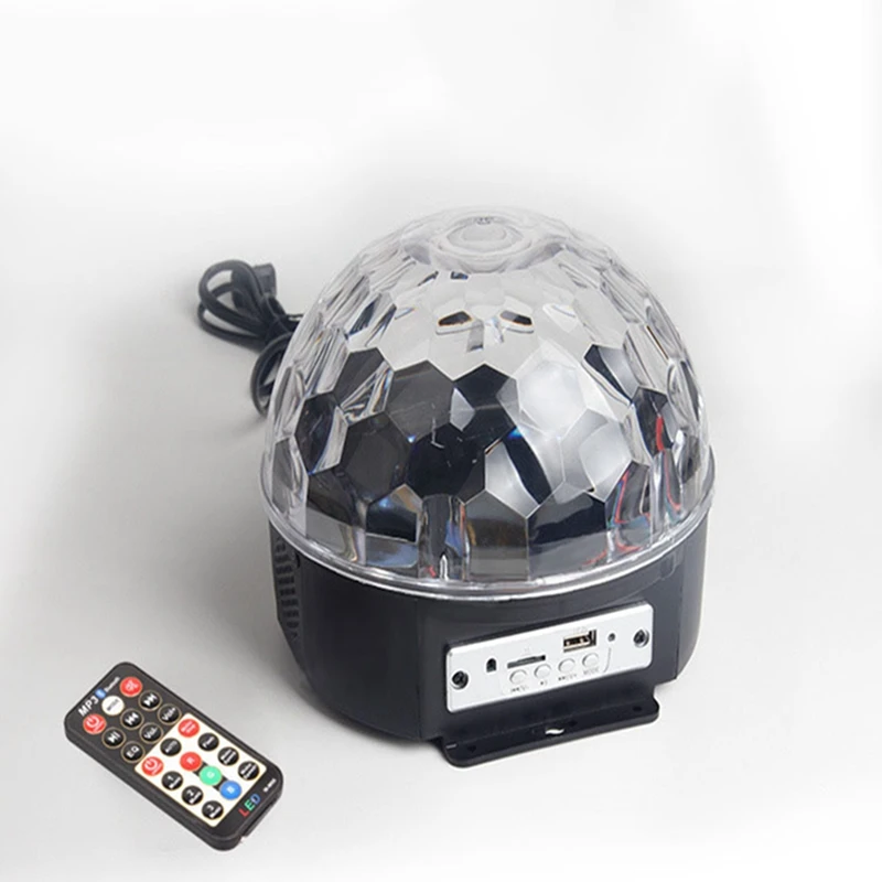 Светодиодный светильник с кристаллами и вращающимся шариком сценический Bluetooth