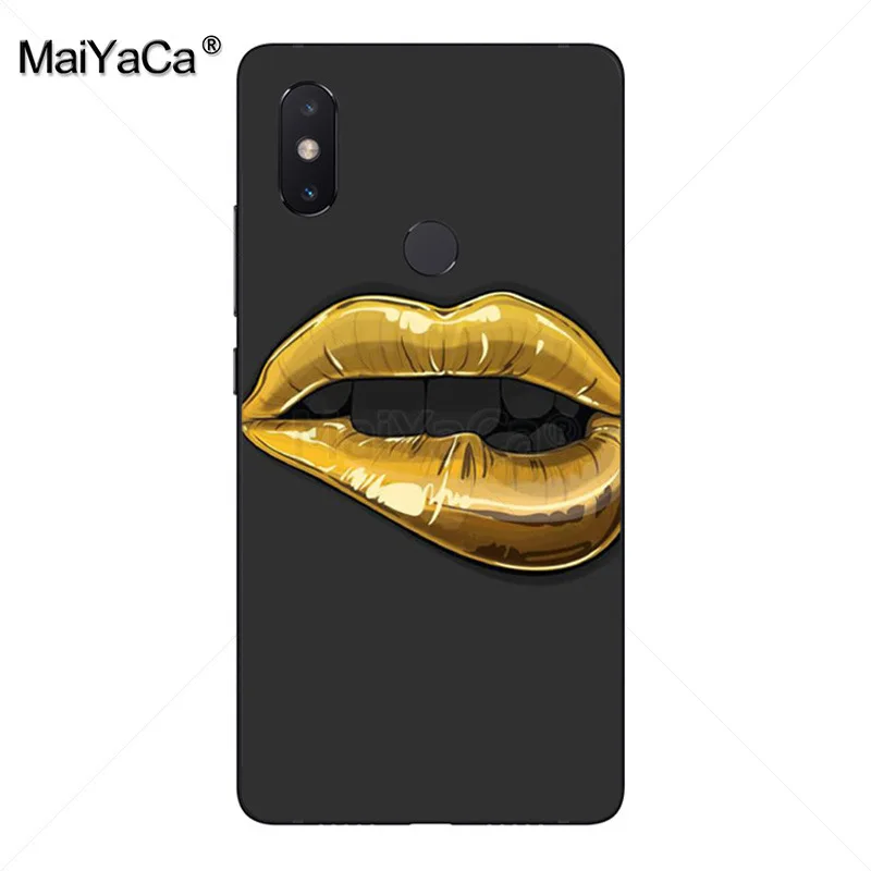 MaiYaCa сексуальная девушка красный черный Бог губ мягкий tpuPhone чехол для xiaomi mi 8se 6 note2