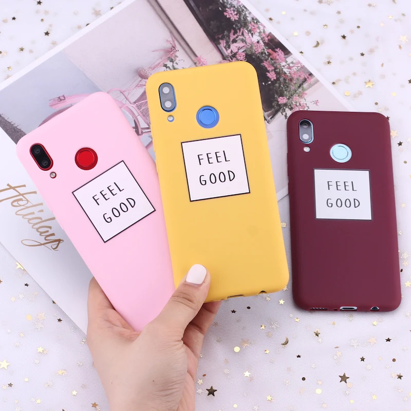

For Xiaomi Mi Redmi Note 5 6 7 8 9 10 lite Pro Plus Feel Good Vibes Girl YES Candy Silicone Phone Case Cover Capa Fundas