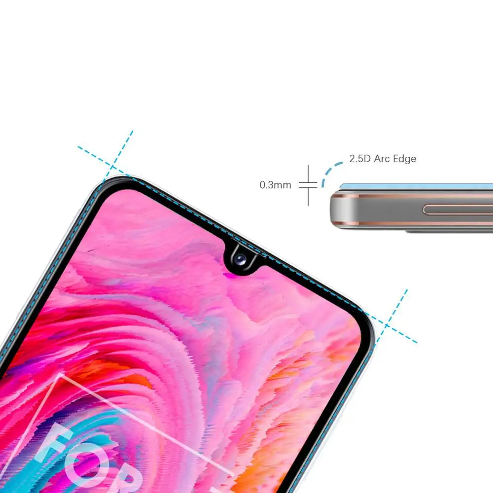 Защитное стекло 2 в 1 для Samsung A40 A30 A305 405 | Мобильные телефоны и аксессуары