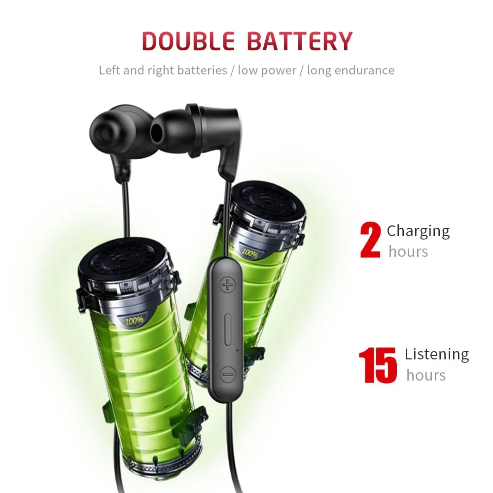 H11 Wireless Sports Bluetooth Earphone Handsfree Waterproof Running Sport Headset with Microphone for xiaomi | Электроника