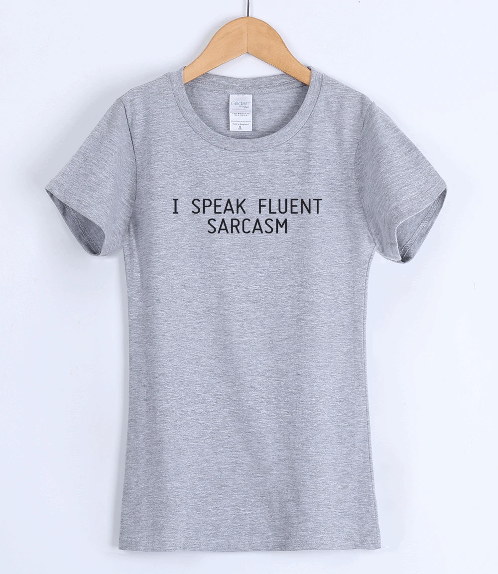 Женская футболка с надписью I SPEAK freelent SARCASM тонкая лето 2019|t-shirt for women|female t-shirtt-shirt sexy