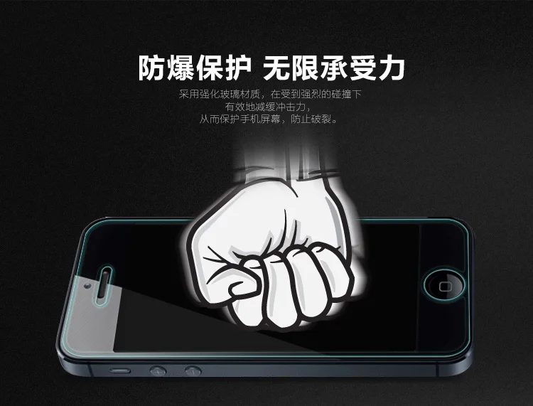 Для iPhone 5S закаленное стекло, Nillkin удивительная H защита экрана от взрыва, для iPhone 5S 5 SE