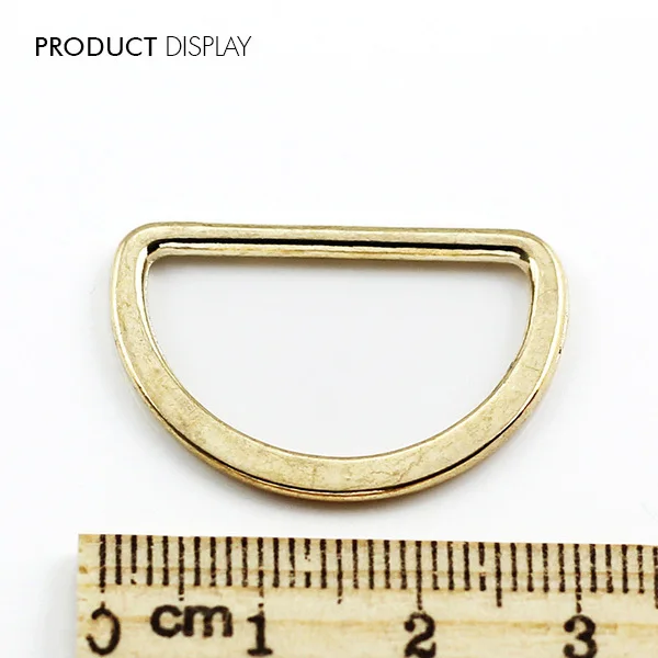 Металлическая золотистая D образная пряжка для ремня 25 мм сумок одежды
