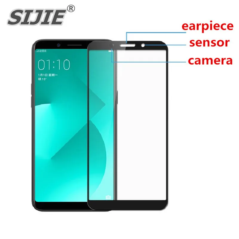 full cover Tempered Glass For oppo A83 oppoA83 A 83 Screen protective phone toughened case covers 9H on frame all edges | Мобильные