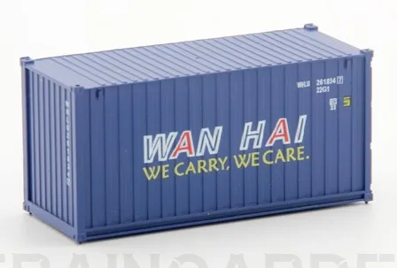 WAN HAI 1 шт. HO 1: 87 масштаб 20 футов пластиковый ящик для хранения Контейнер модель аксессуары для поезда для модели масштаб поезда - Цвет: WAN HAI