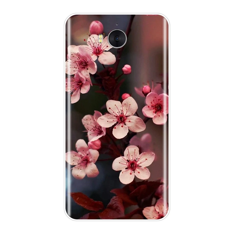 Phone Case For Huawei Y3 Y5 Y6 II Y7 Pro Soft Silicone Pink Flower Sakura Back Cover Prime 2017 2018 Y9 2019 | Мобильные телефоны и