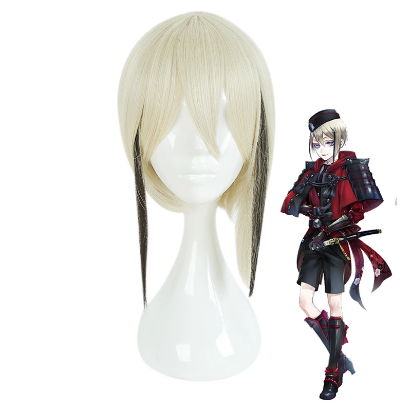 Touken Ranbu Online парик Hyuuga Masamune Косплэй Жаростойкие накладные волосы для Для женщин
