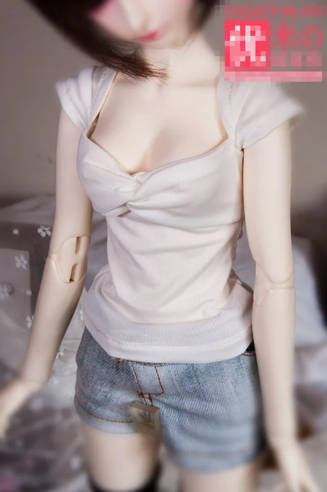 Сексуальная футболка с большим бюстом для BJD 1/4 MSD 1/3, SD16 Кукла Одежда по индивидуальному заказу CWB27