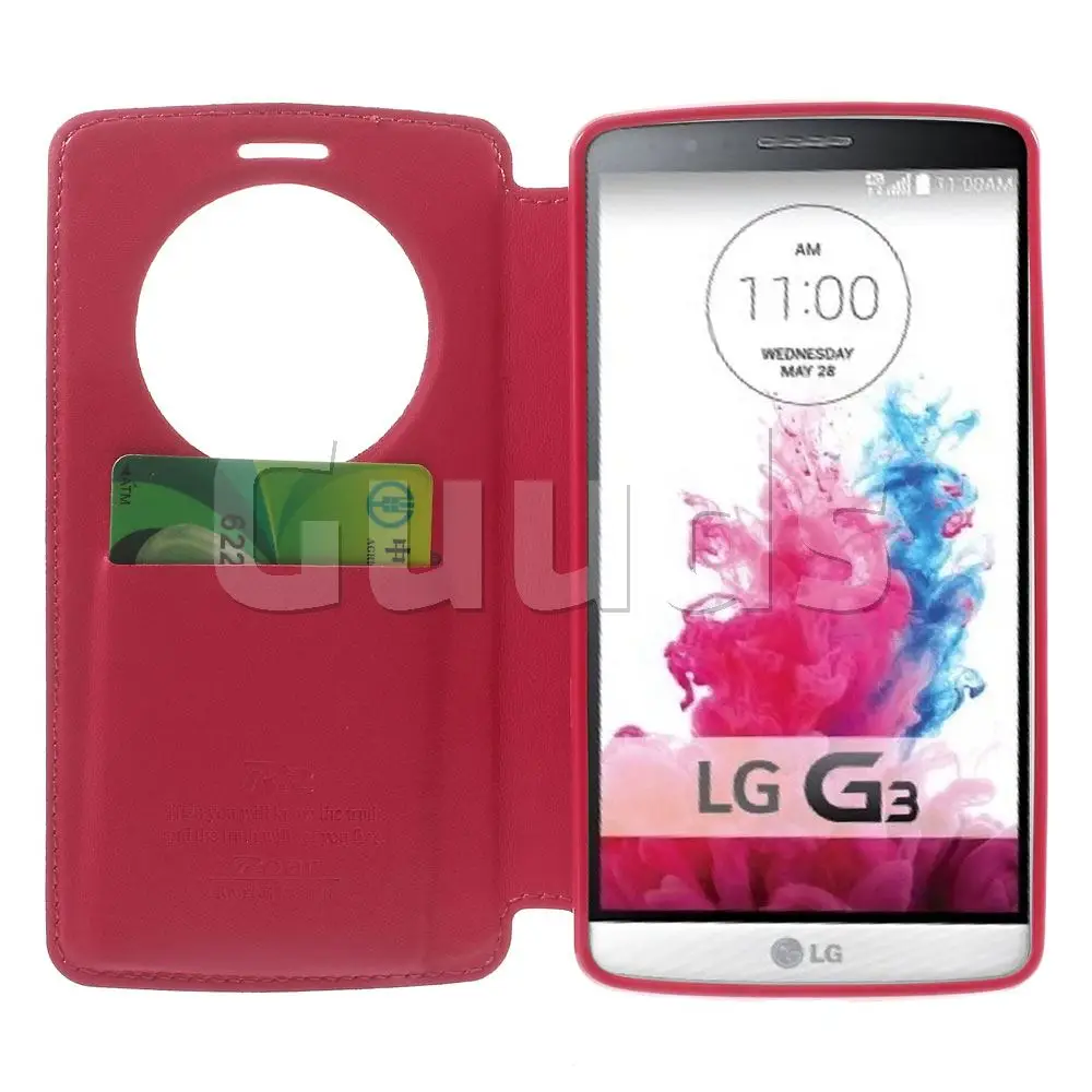 Для LG G3 кожаный чехол рев Кореи (Roar Korea) благородная Quick Circle флип для D850 D855 LS990