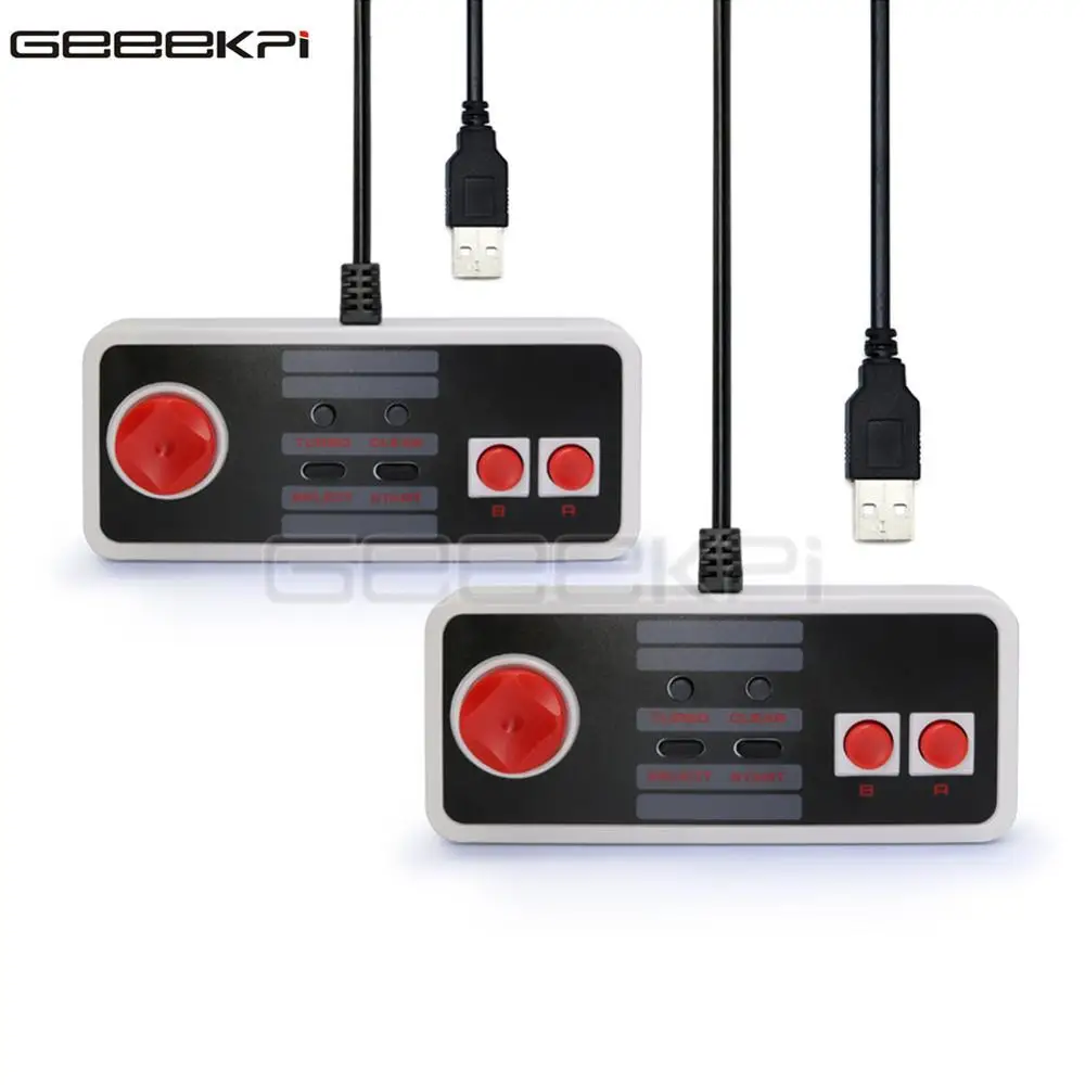 2 pieces GeeekPi проводной USB геймпад игровой контроллер Turbo Edition для Raspberry Pi/PC/Mac аппаратные средства платформы/NESPi случае Retroflag - Цвет: 2 pieces