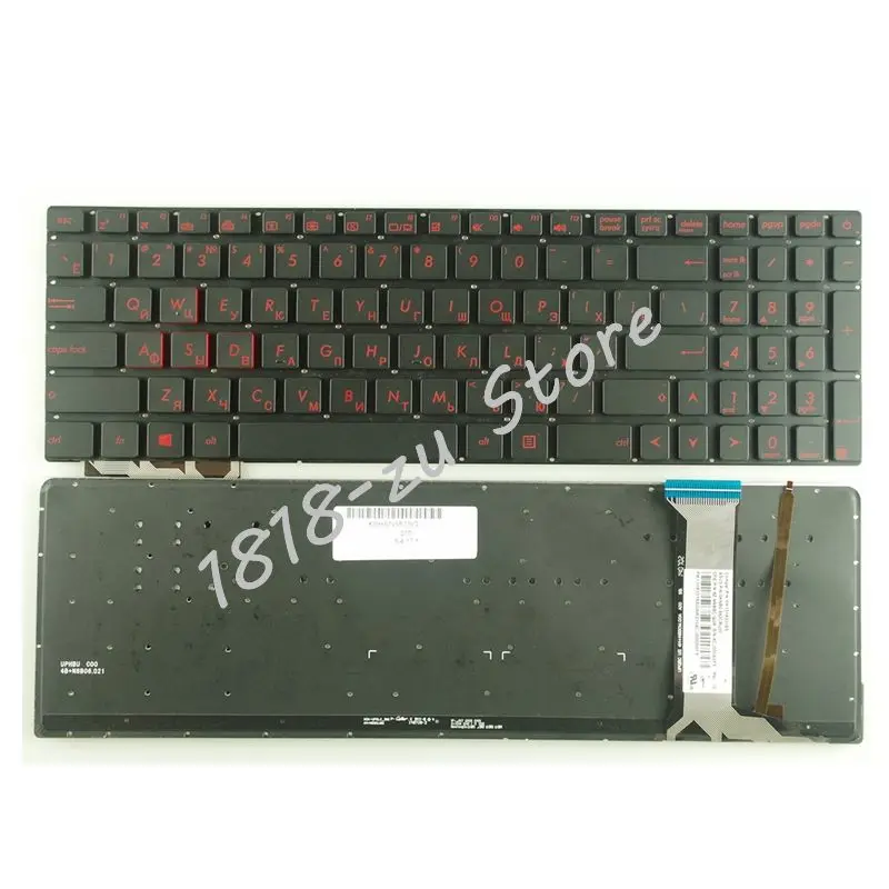 Новинка для ASUS N551JQ N551JW N551JX N551ZU N551 N551J N551JB N551JK N551JM G551JK G551JM G551JW клавиатура с подсветкой Русская раскладка