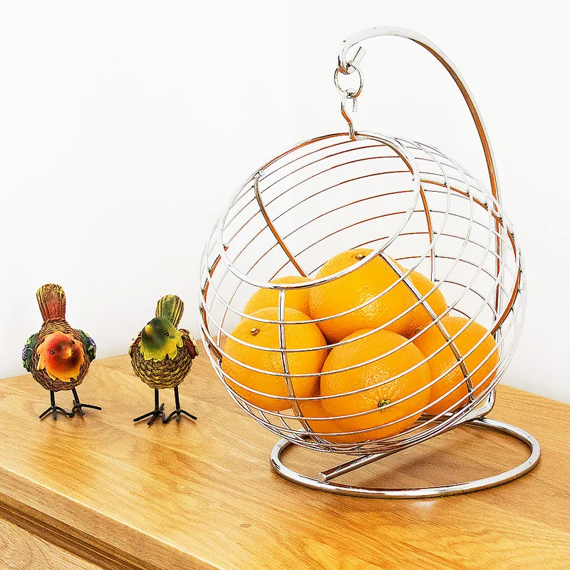 Новый год круг качели воды из нержавеющей стали корзина для фруктов Мода compotier