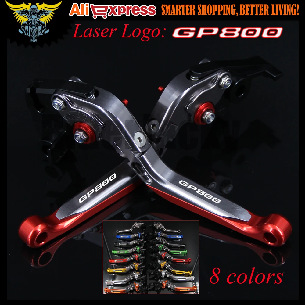 Лазерный логотип красный и Титан ЧПУ Регулируемая Складная Выдвижная мотоциклов