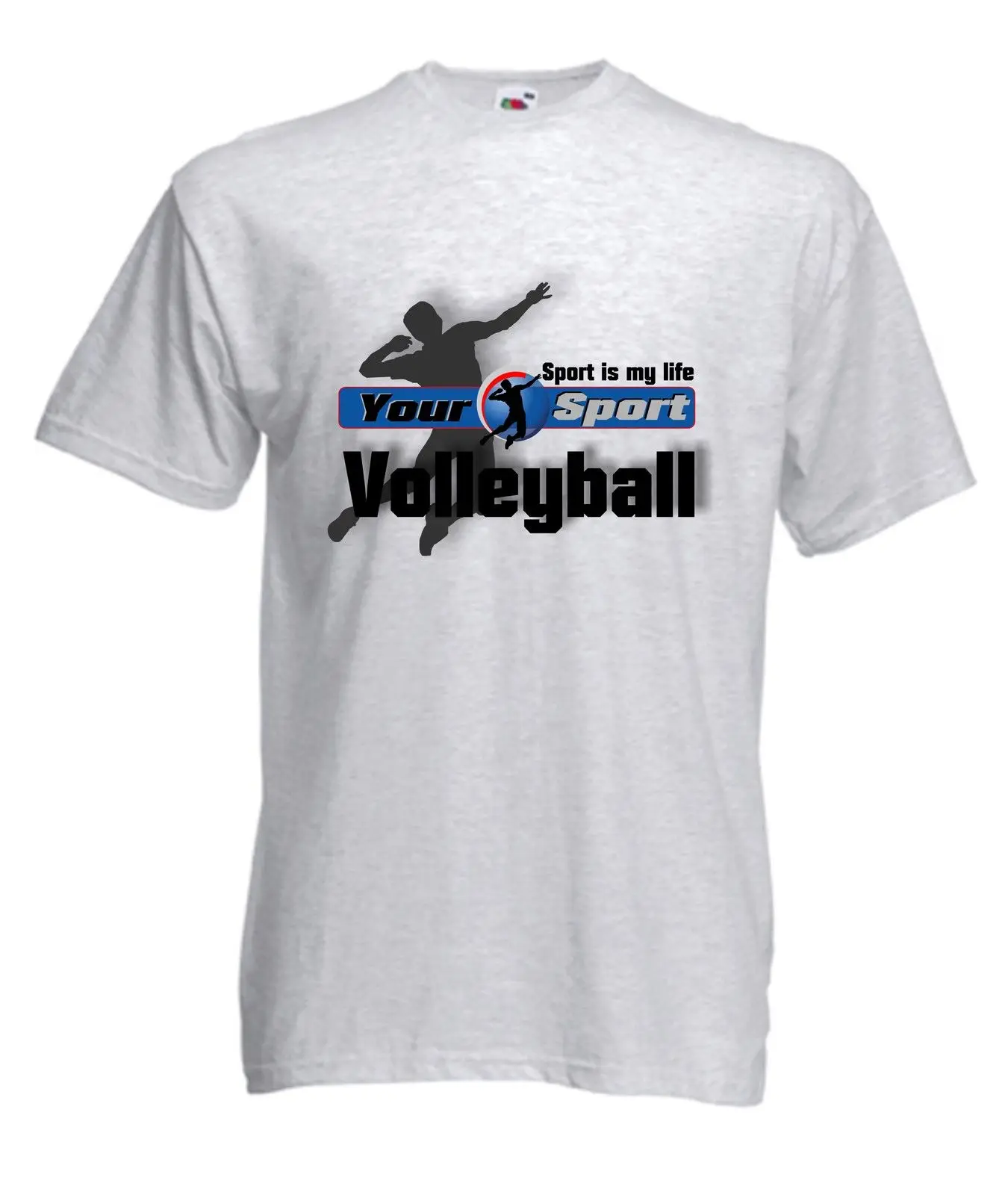 

2019 Hot sale Volleyballer T-Shirt Real Grey Top Quality up to 3XL Shirt