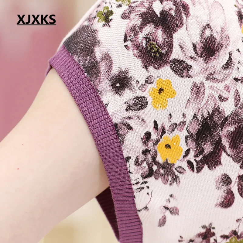 2017 модная одежда для женщин среднего возраста летняя футболка с коротким рукавом