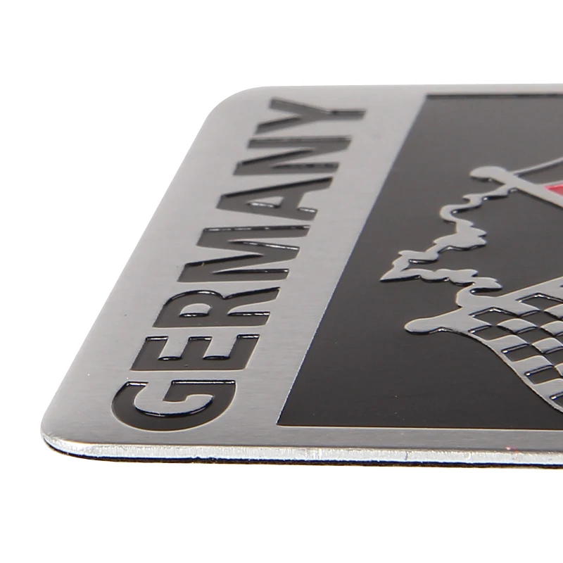 5*5 см алюминиевый сплав автомобильный значок аксессуары для F1 флаг Germeny логотип