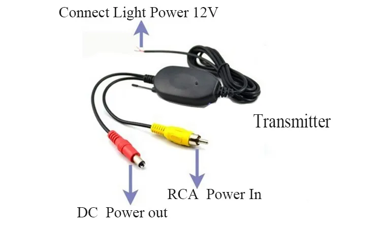 2 4G Водонепроницаемая Автомобильная качественная камера заднего вида запасная