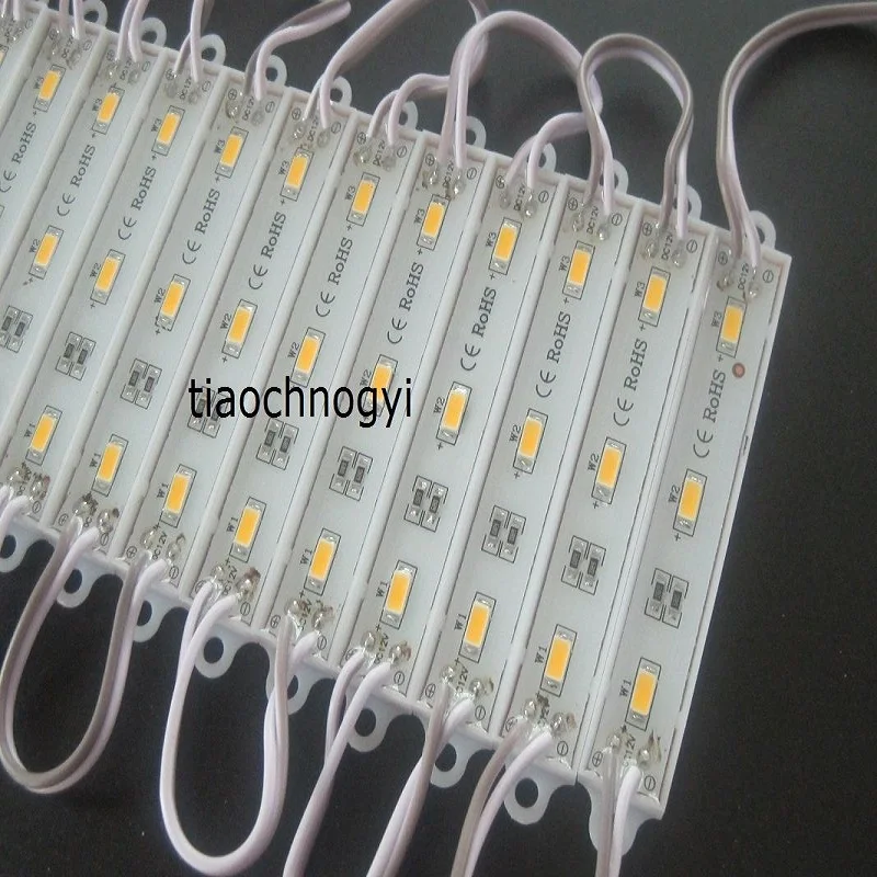 5630 x супер яркий SMD 3 LED теплый белый водонепроницаемый светодиодный