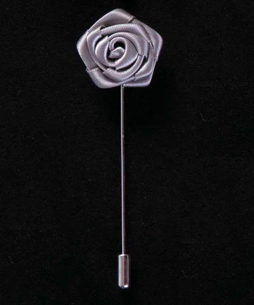 No.7 lapel pin 19 цветов, брошь для костюма, булавки, броши для мужчин, для свадьбы, ручная работа, лента, цветок розы, на лацкане, брошь на кнопке, палочка, цветок, Мужская брошь - Окраска металла: No.7 lapel pin
