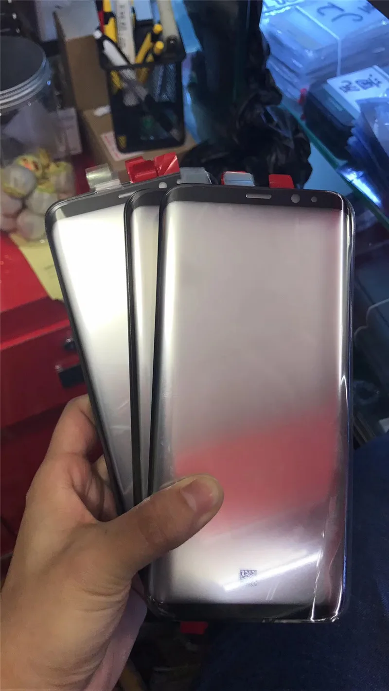 10 шт./лот для Samsung S8 s8Plus передний внешний экран стеклянная линза Замена galaxy s8plus