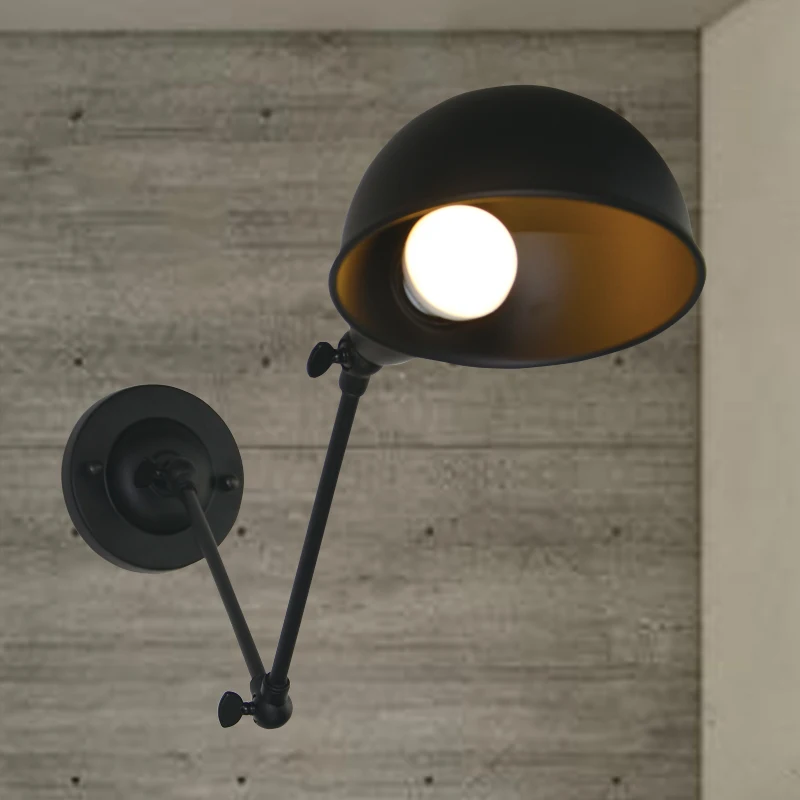 Blueking старинные антикварные промышленных Регулируемый 2 руки настенный