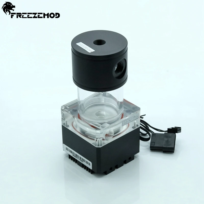 FREEZEMOD 140 мм насос и резервуар комплект алюминиевая крышка RGB управление или синхронизация AURA, PUB-FS6MA-14
