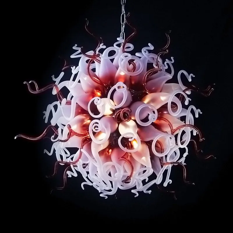 

Pop Art Home Decor Elegant Chihuly Style Glass Chandelier 110v-240v LED Bulbs
