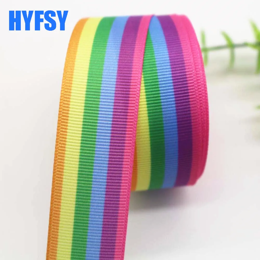 Hyfsy 10044 25 мм Радужная лента градиентная 10 ярдов/Лот бант для волос сделай сам