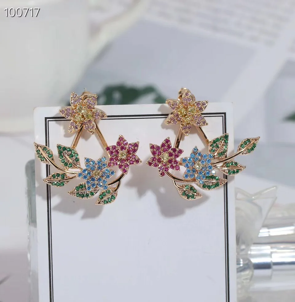 Jankelly модные серьги для женщин кубический циркониевая инкрустация круглый Форма