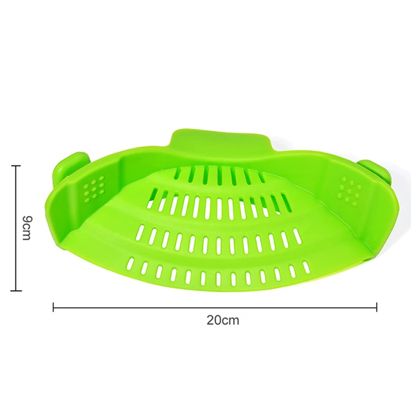 FHEAL Silicone Clip-on Pot Pan Bowl Funnel Strainer Rice Washing Colander Multifunction Kitchen Gadgets | Дом и сад