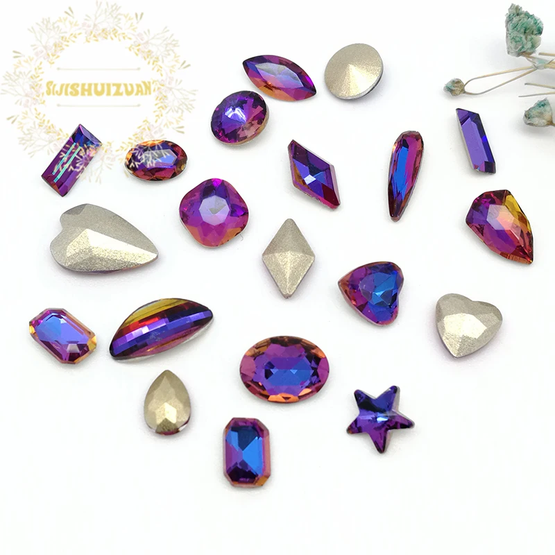 Быстрая продажа фиолетовый синий свет смешанные формы Размер 20 шт. или 50