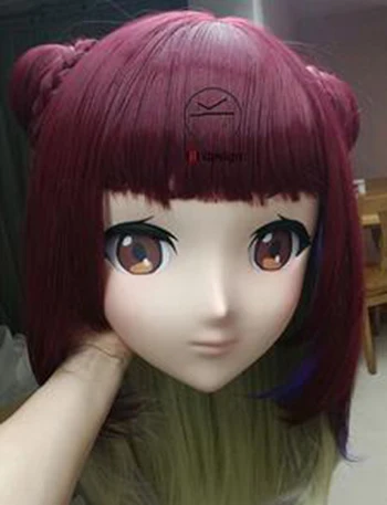 

(KIG173) Женский/девушка 3/4 головы кигуруми BJD Crossdress косплей японского аниме ролевая маска Лолиты кукла трансвестит