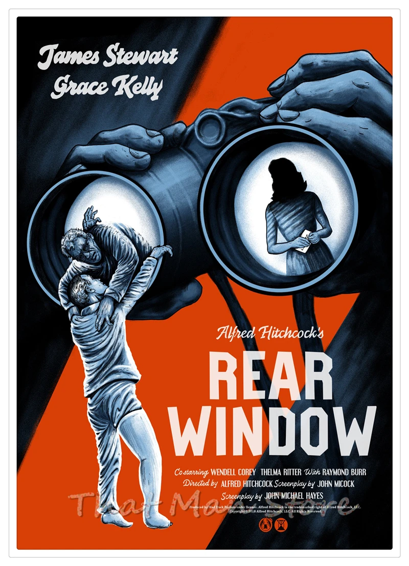 Постер фильма Птицы Альфред Хичкок украшение для дома белая крафт бумага плакат