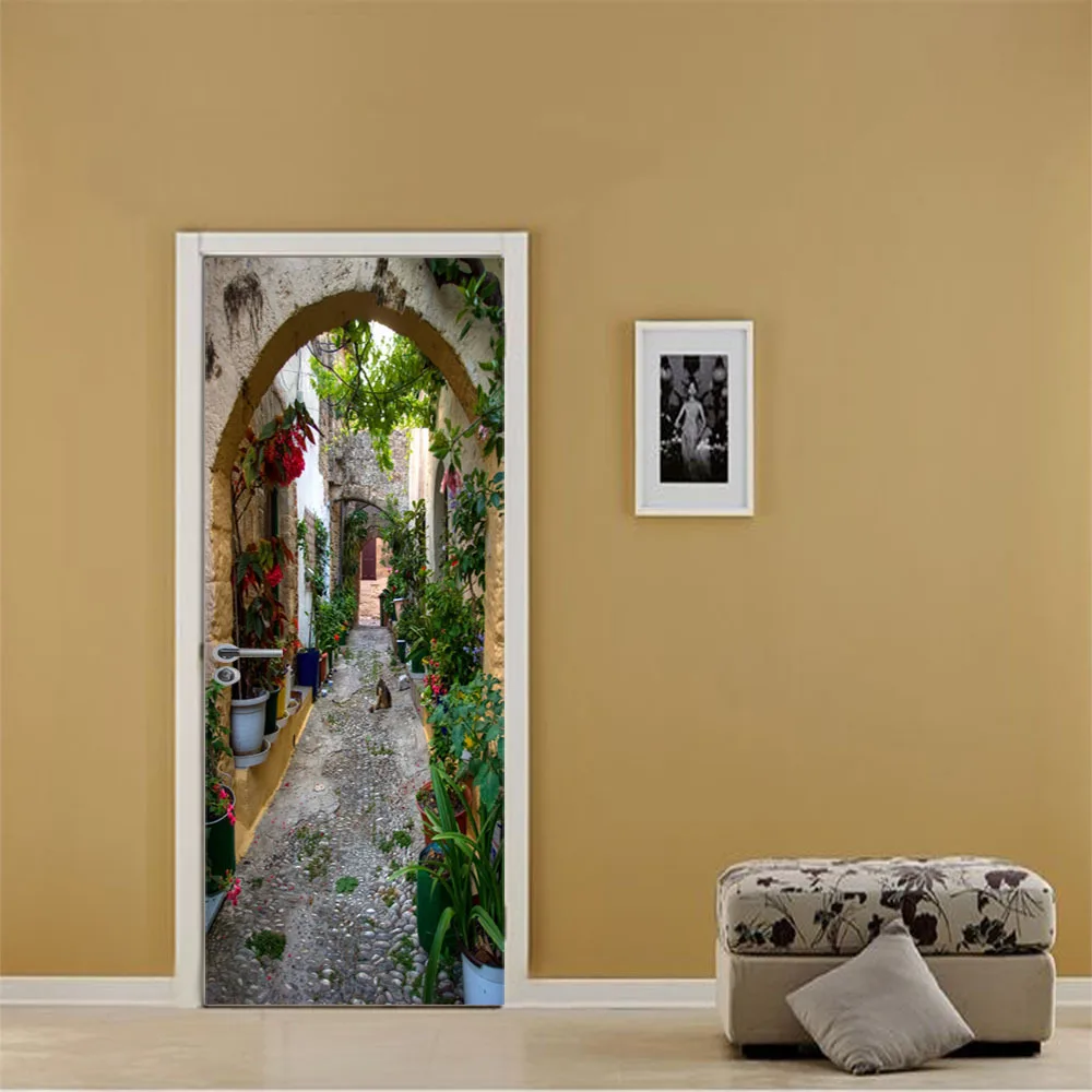 Парижская уличная Наклейка на стену s декор для двери гостиной Декор ванной дома